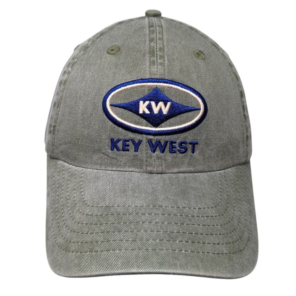 Key West Slideback Baseball Cap Green One Size Adjustable Royal Resortwear